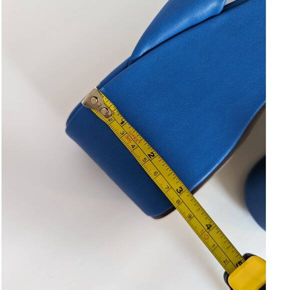 Urban Outfitters UO Blue Emelia Thong Platform Wedge Sandal Women's Size 9 - Picture 8 of 8